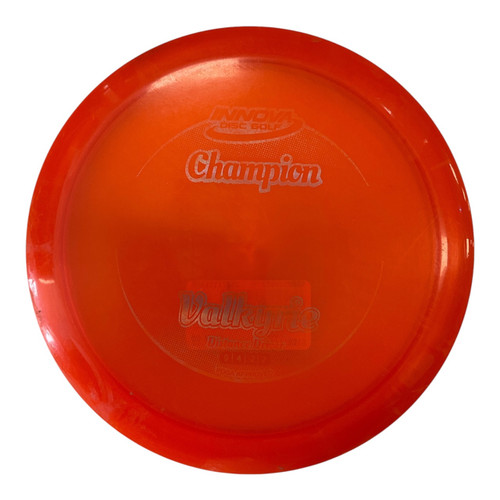 Vist Large View of Product Image Which is Used Innova CHAMP VALKYRIE Disc Golf Driver Orange 177g