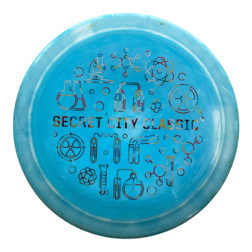 Vist Large View of Product Image Which is Used Discraft ESP FORCE Disc Golf Driver Royal Blue 175g