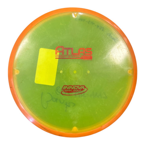 Vist Large View of Product Image Which is Used Innova CHAMP ATLAS Disc Golf Mid Range Green 179g