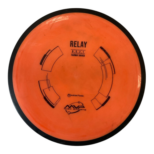 Vist Large View of Product Image Which is Used MVP NEUTRON RELAY Disc Golf Driver Orange 174g