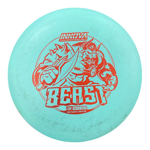 Vist Large View of Product Image Which is Used Innova DX BEAST Disc Golf Driver Carolina Blue 175g