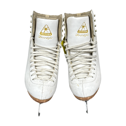 Vist Large View of Product Image Which is Used Jackson Womens Figure Skate White Senior 4