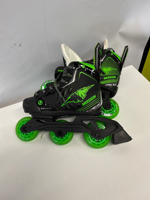 Vist Large View of Product Image Which is Used Mission Roller Hockey Skates Black Youth 06.5