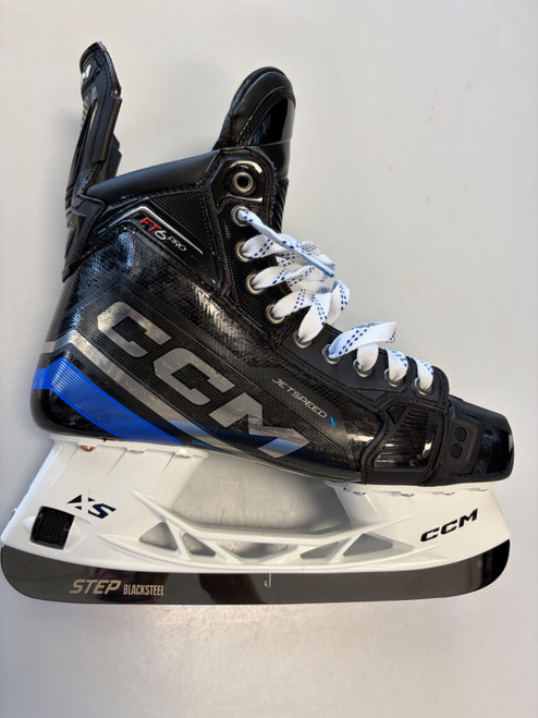 Vist Large View of Product Image Which is Used CCM FT6 PRO STOCK NEW KISAKOV 271 STEEL Senior Hockey Skate Senior 8.5