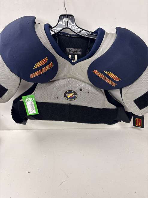 Vist Large View of Product Image Which is Used Bauer VAPOR 4 Senior Shoulder Pads LG