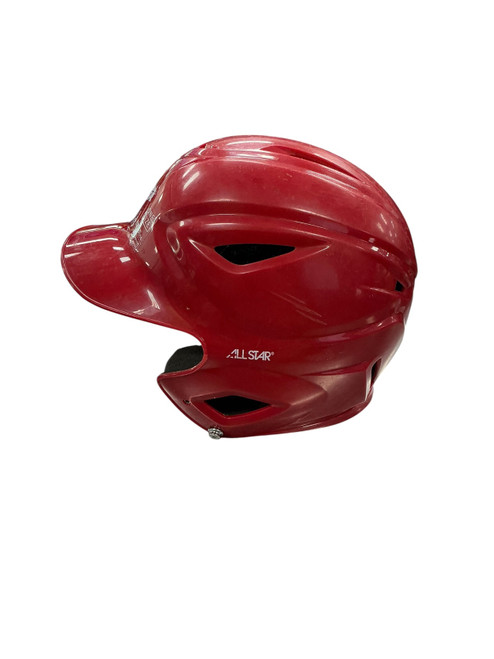 Vist Large View of Product Image Which is Used All-Star BATTING HELMET Batting Helmet No Mask Red One Size