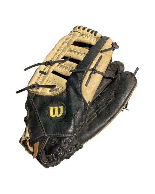 Vist Large View of Product Image Which is Used Wilson A360 BB/SB Glove RH Throw Black 15"