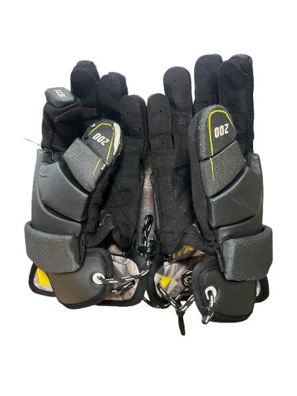 Vist Large View of Product Image Which is Used STX STX STALLION 200 SZ L Lacrosse Gloves Junior Black LG