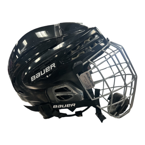 Vist Large View of Product Image Which is Used Bauer BH5100L Helmet Cage Combo Black LG