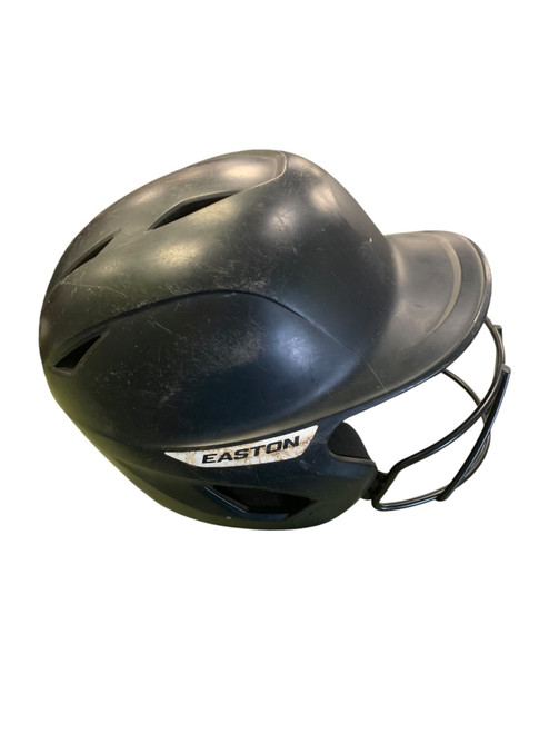 Vist Large View of Product Image Which is Used Easton Batting Helmet w/Mask Black M/L