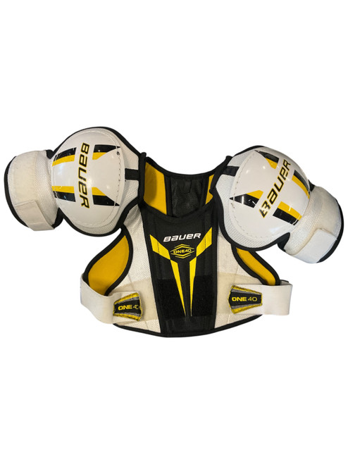 Vist Large View of Product Image Which is Used Bauer ONE40 Junior Shoulder Pads MD