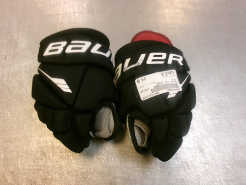 Vist Large View of Product Image Which is Used Bauer LIL SPORT Youth Gloves Black 8"