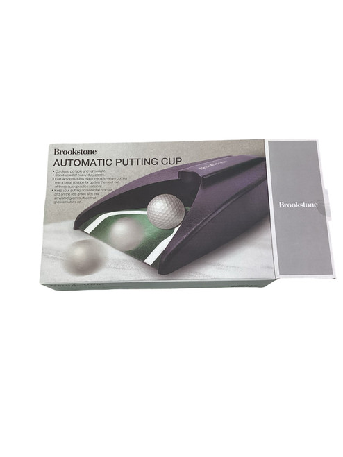 Vist Large View of Product Image Which is Used Brookstone AUTOMATIC PUTTING CUP Putting Aid