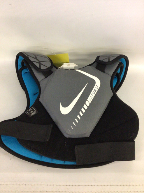 Vist Large View of Product Image Which is Used Nike VAPOR LT Lacrosse Shoulder Pads Grey MD