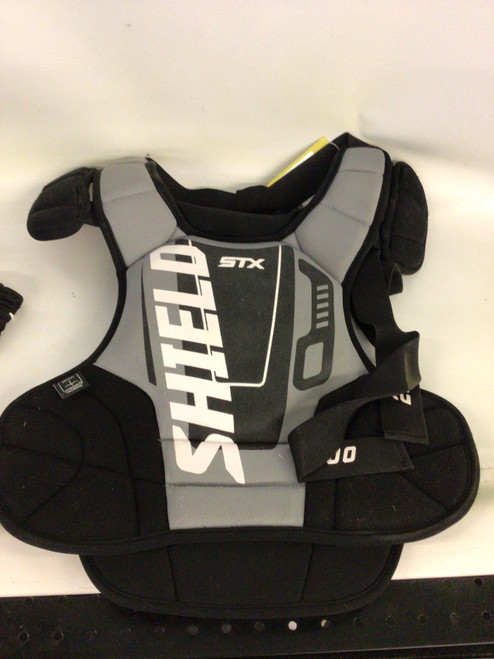 Vist Large View of Product Image Which is Used STX 200 SHEILD Lacrosse Shoulder Pads Black MD