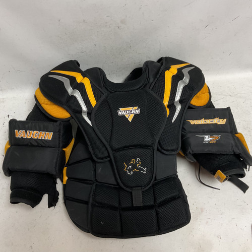 Vist Large View of Product Image Which is Used Vaughn VELOCITY V7 Inter Body Armor Black And Gold S/M