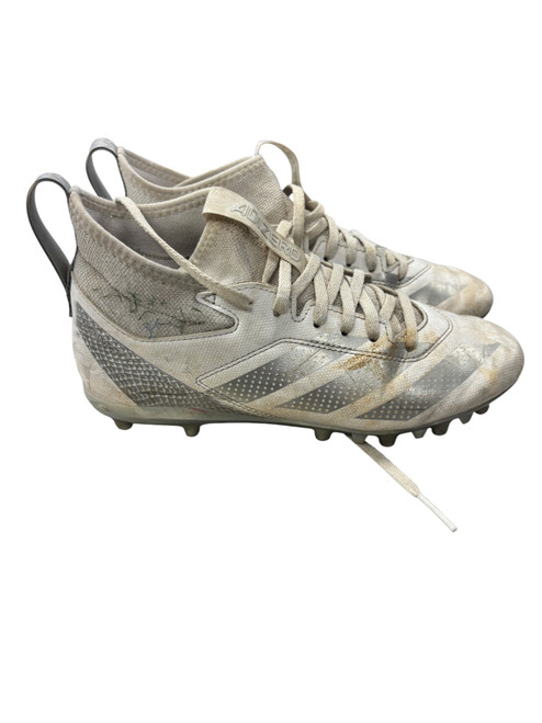 Vist Large View of Product Image Which is Used Adidas LAX Cleats Mens White Senior 6