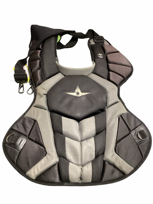 Vist Large View of Product Image Which is Used All-Star CHEST PROTECTOR Catchers Chest Protector Black Adult