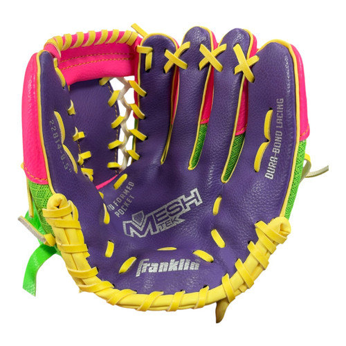 Vist Large View of Product Image Which is Used Franklin MESH TEK BB/SB Glove T-ball Green 9 1/2"