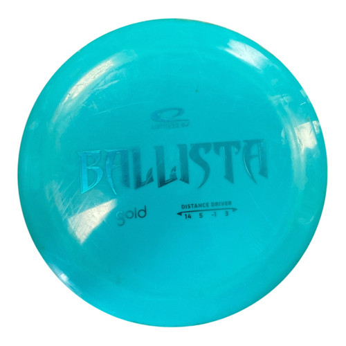 Vist Large View of Product Image Which is Used Latitude 64 GOLD BALLISTA Disc Golf Driver Teal 173g