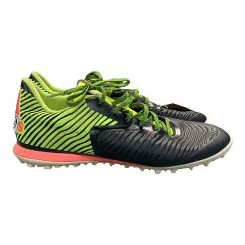 Vist Large View of Product Image Which is Used Adidas Soccer Indoor Shoes Black And Yellow Senior 10.5