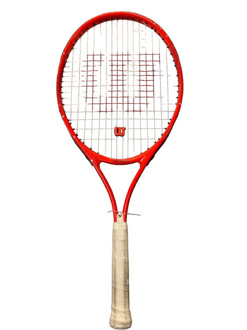 Vist Large View of Product Image Which is Used Wilson ROGER FEDERER Adult Tennis Racquet Red Unknown