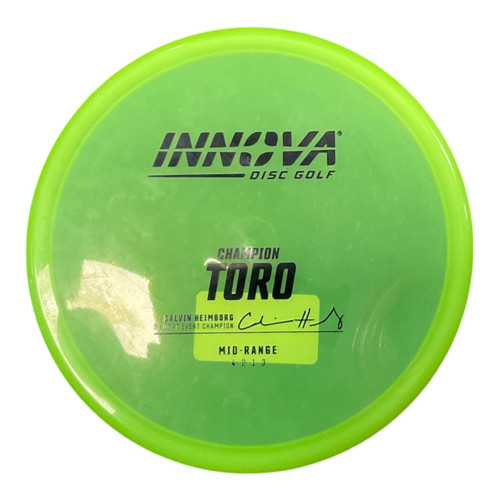 Vist Large View of Product Image Which is Used Innova CHAMP TORO Disc Golf Putter Green 165g