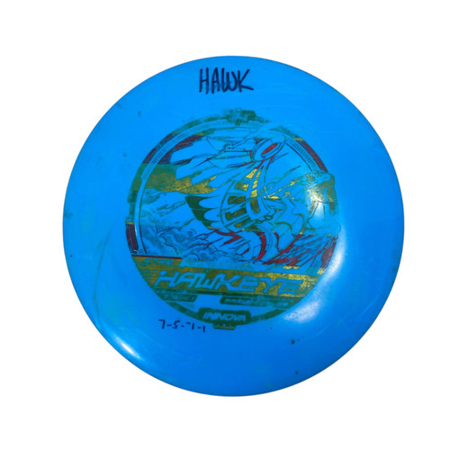 Vist Large View of Product Image Which is Used Innova HAWKEYE Disc Golf Driver Royal Blue
