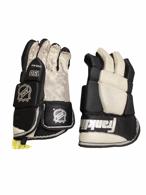 Vist Large View of Product Image Which is Used Franklin NHL 150 Junior Gloves Black MD