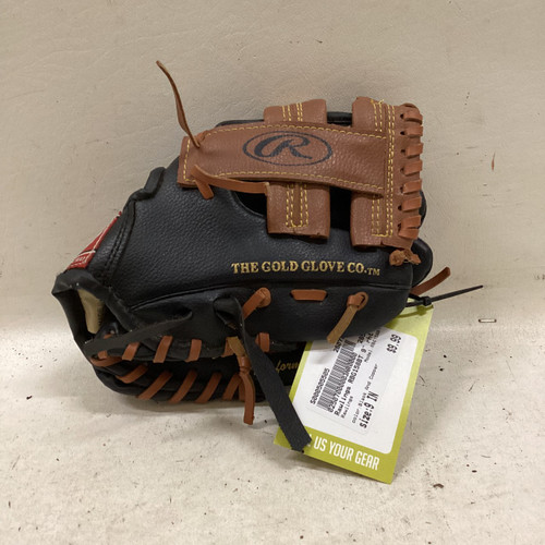 Vist Large View of Product Image Which is Used Rawlings RBG158BT BB/SB Glove T-ball Black And Copper 9"