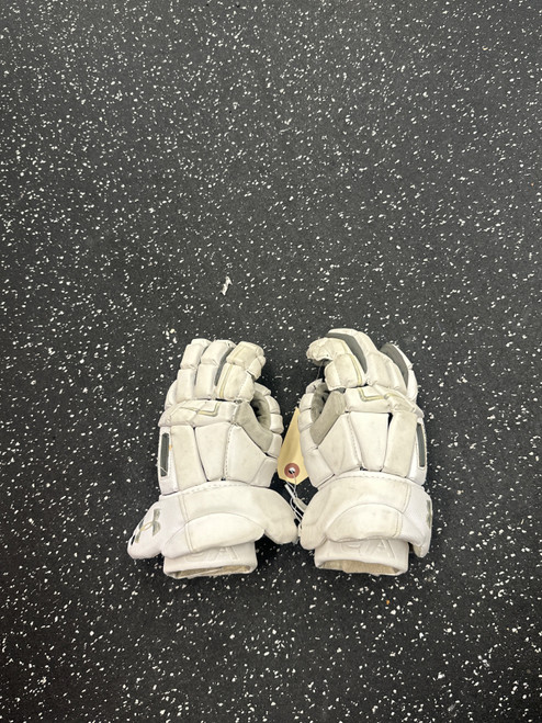 Vist Large View of Product Image Which is Used Under Armour COMMAND PRO LAX Goalie Gloves M White SM