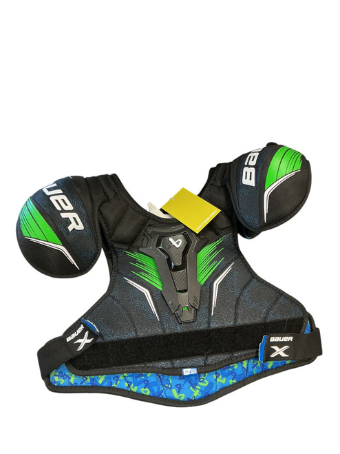 Vist Large View of Product Image Which is Used Bauer X SHOULDER PADS Junior Shoulder Pads MD