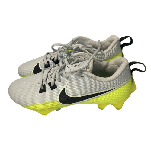 Vist Large View of Product Image Which is Used Nike VAPOR LOW Adult FB Cleats White And Optic Yellow Senior 8
