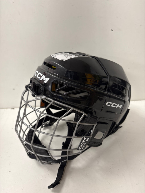 Vist Large View of Product Image Which is Used CCM XT YTH Helmet Cage Combo Black XS