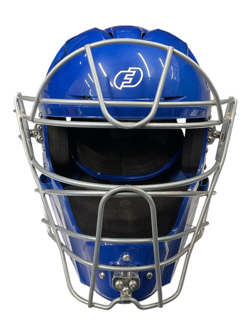 Vist Large View of Product Image Which is Used FORCE 3 ROYAL BLUE CATCHER HELMET Catchers Helmet w/Mask Royal Blue One Size