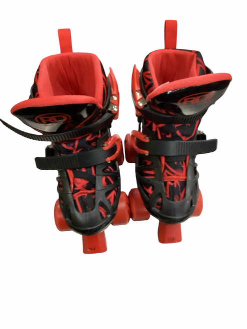 Vist Large View of Product Image Which is Used RollerDerby QUICK FIT Child Roller Quad Skates Black Youth 12.0