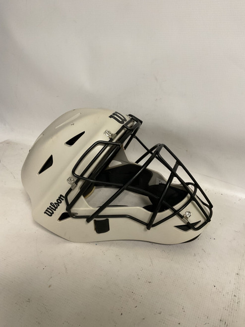 Vist Large View of Product Image Which is Used Wilson EZ GEAR 2.0 Batting Helmet w/Mask Grey L/XL