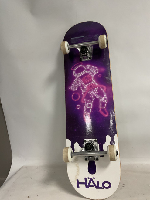 Vist Large View of Product Image Which is Used HALO RISE ABOVE Complete Skateboard Purple Regular