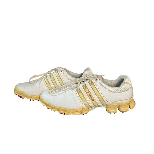 Vist Large View of Product Image Which is Used Adidas Mens Golf Shoes White Senior 9.5