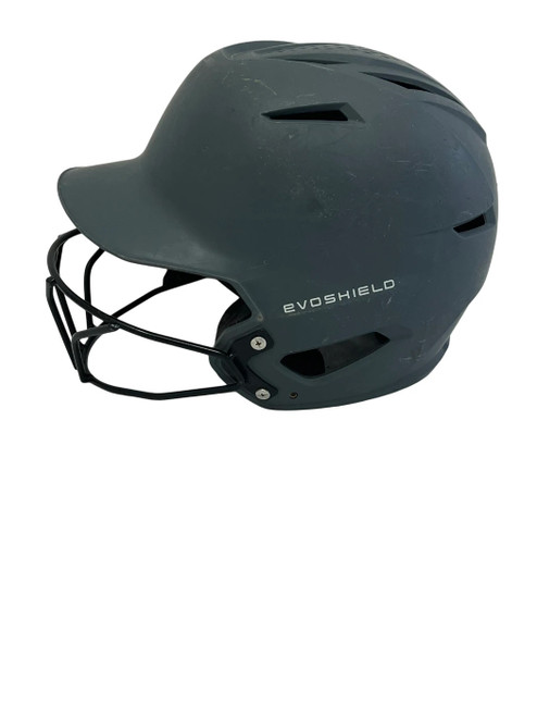 Vist Large View of Product Image Which is Used Evoshield M/L Batting Helmet w/Mask Matte Grey 