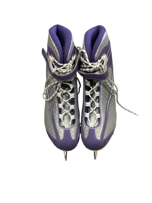 Vist Large View of Product Image Which is Used X WOMENS FIGURE SKATES PURPLE/GRAY WomensFigure Skate Purple And Silver Senior 10