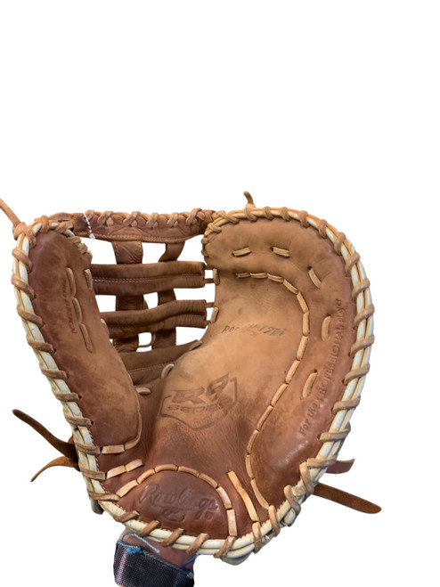 Vist Large View of Product Image Which is Used Rawlings R9 BB/SB First Base RH Throw Brown 12 1/2"