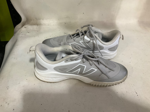 Vist Large View of Product Image Which is Used New Balance 9.5 TURF CLEATS BB/SB Cleats Grey Senior 9.5