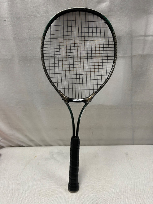 Vist Large View of Product Image Which is Used Wilson COURT E/X Adult Tennis Racquet Black 4 1/4"