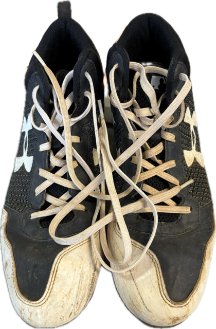 Vist Large View of Product Image Which is Used Under Armour Baseball Cleats Black Senior 8