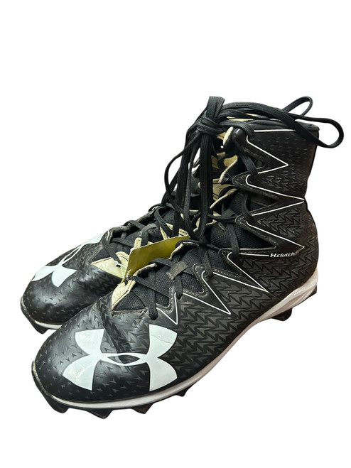 Vist Large View of Product Image Which is Used Under Armour Adult FB Cleats Black Senior 12