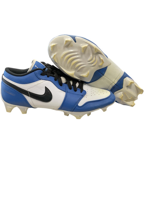 Vist Large View of Product Image Which is Used Nike Adult FB Cleats Royal Blue And White Senior 10