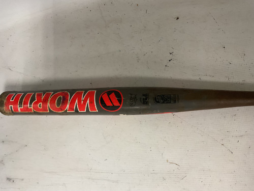Vist Large View of Product Image Which is Used Worth BEDLAM PHIL MATTE XL BB/SB Slowpitch Bat 34"