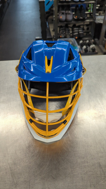 Vist Large View of Product Image Which is Used Cascade CASCADE XRS PRO HELMET Lacrosse Helmet Royal Blue One Size
