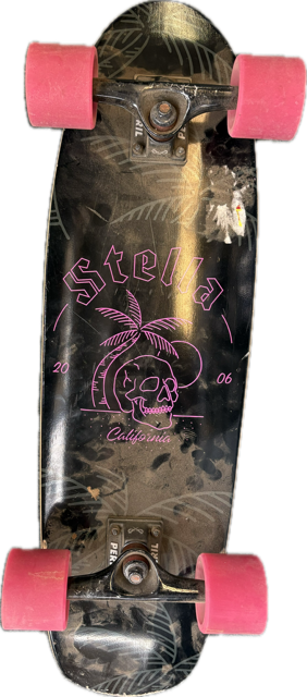 Vist Large View of Product Image Which is Used STELLA PK SKULL Complete Skateboard Black Regular